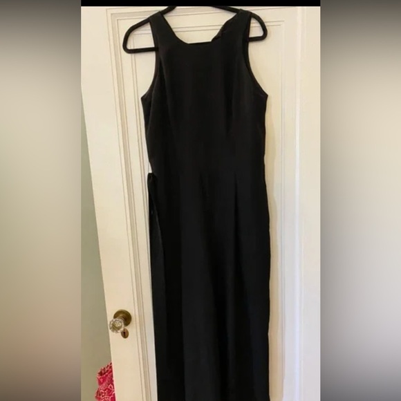Banana Republic Black Sleeveless Jumpsuit Sz 12 - Picture 7 of 7